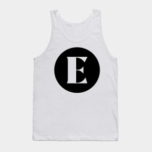 E (Letter Initial Monogram) Tank Top